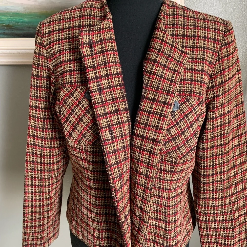 Halmode Petites Button Down Blazer Size 8